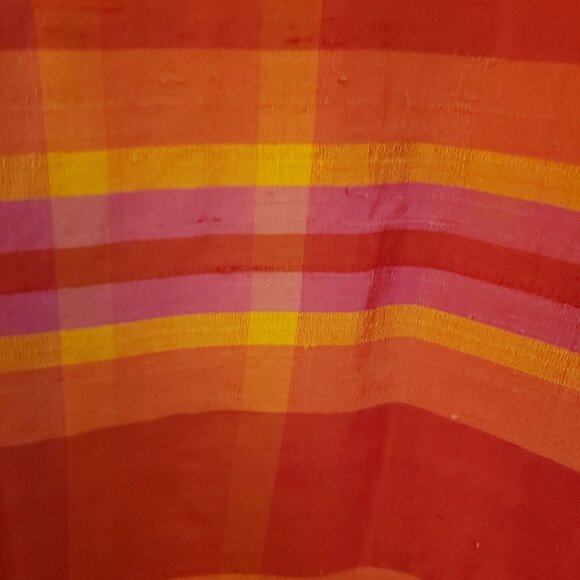 Vintage Avenue 100% Silk Striped Relaxed Fit Tunic Top Size 26/28 - Picture 9 of 11